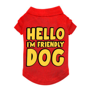 Friendly Dog Polo Shirt for sociable and stylish pups.