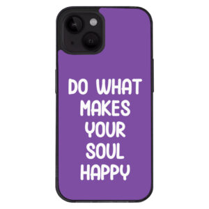 Stylish iPhone 14 Case with motivational quote for daily encouragement.