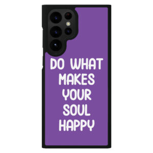 Stylish S22 Ultra Phone Case with motivational quote for daily inspiration.