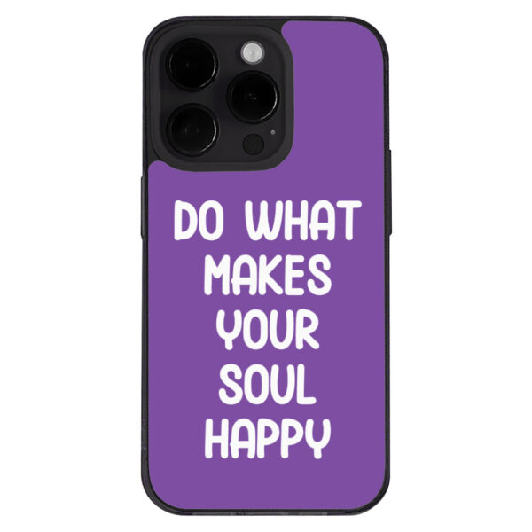 Stylish iPhone 14 Pro Case with motivational quote for daily inspiration.