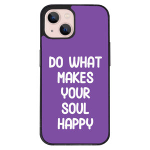 Stylish iPhone 13 Mini Case with motivational quote for daily inspiration.