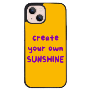 iPhone 13 Mini case with sunshine design.