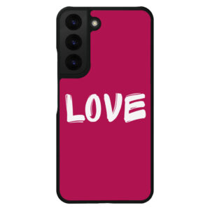 Love S22 Plus Phone Kawaii Phone Case - Pink with cute hearts.