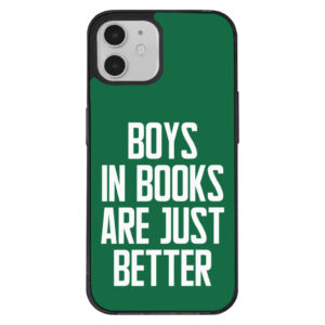 Book Lover iPhone 12 Phone Case - Illustration of books.