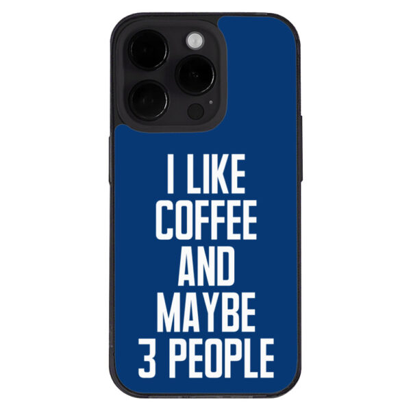 iPhone 14 Pro Case - "I Like Coffee" Design.