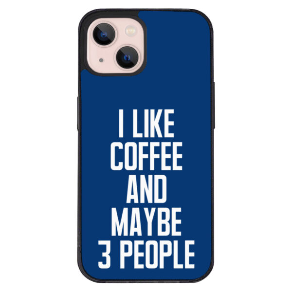 iPhone 13 Mini Case - "I Like Coffee" Design.