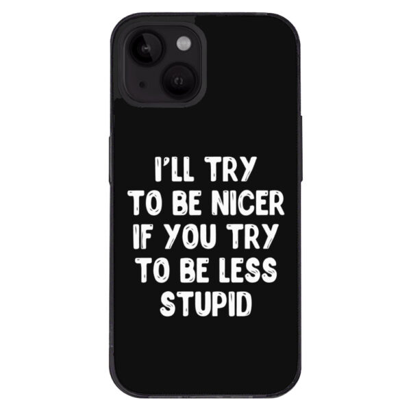 Sarcastic-themed iPhone 14 Plus case design.