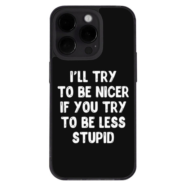 Sarcastic-themed iPhone 14 Pro case design.