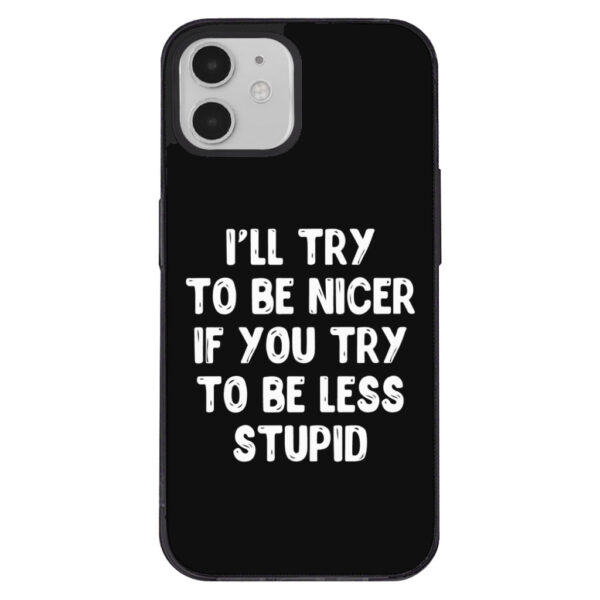 Sarcastic-themed iPhone 12 case design.