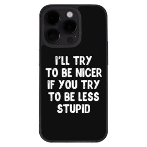 Sarcastic-themed iPhone 14 Pro Max case design.