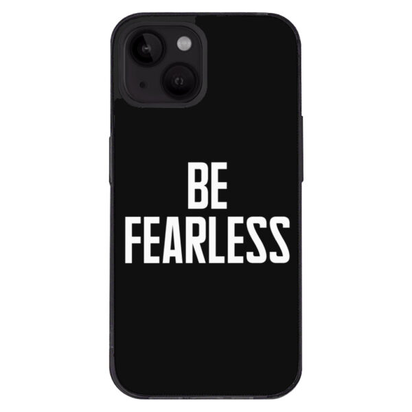 Fearless-themed iPhone 14 Plus case design.