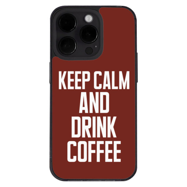 Coffee-themed iPhone 14 Pro case design.