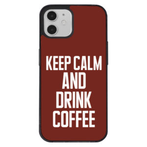 Coffee-themed iPhone 12 case design.