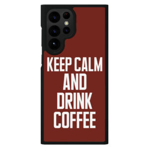 Coffee-themed S22 Ultra phone case design.