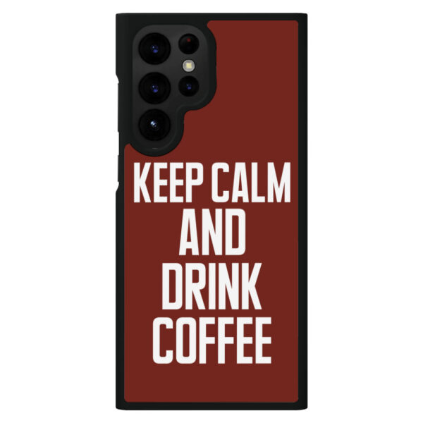 Coffee-themed S22 Ultra phone case design.