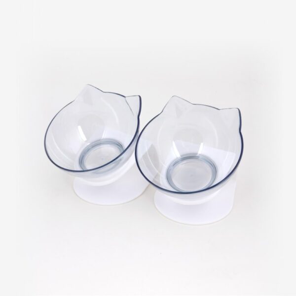 Non-Slip Cat Bowls with Raised Stand Image