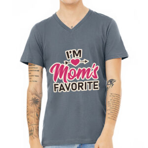 Trendy Graphic V-Neck T-Shirt Image