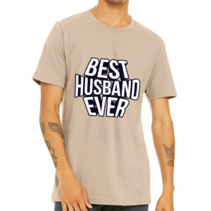 Short Sleeve T-Shirt - "Best Husband Ever" Design.