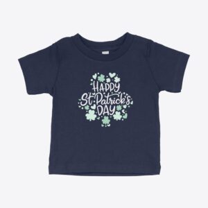 St. Patrick's Day baby tee shirt for adorable celebrations.