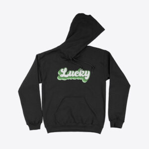 Lucky St. Patrick's Black Hoodie - Cozy and Stylish