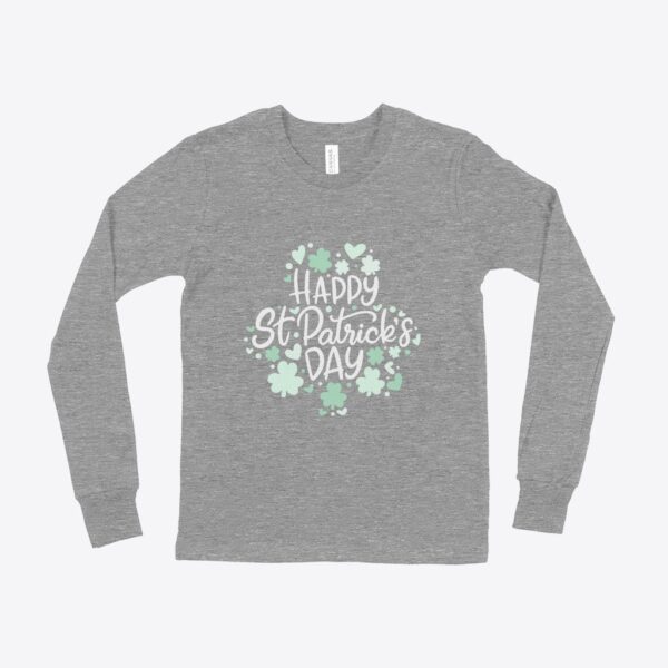 St. Patrick's Day Kids' Long Sleeve T-Shirt - Green fun for kids.