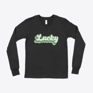 St. Patrick's Day Kids' Long Sleeve T-Shirt - Festive green attire.