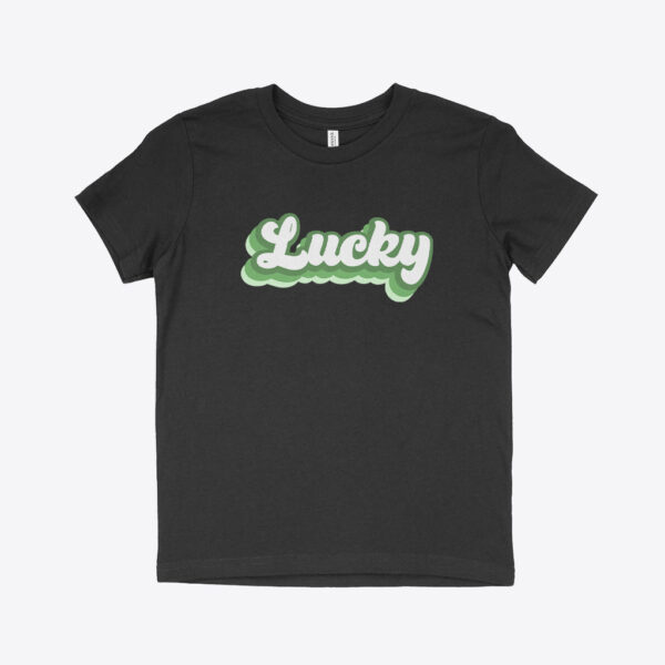 St. Patrick's Day Kids' Black T-Shirt - Stylish festive attire.