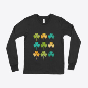 St. Patrick's Day Kids' Long Sleeve T-Shirt - Festive green attire.