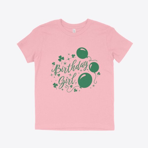 St. Patrick's Day Kids' Birthday T-Shirt - Double celebration delight.