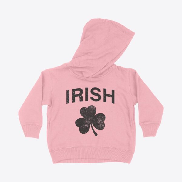 St. Patrick's Day pink toddler hoodie for adorable celebrations.