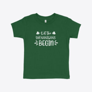 St. Patrick's Day Toddler T-Shirt - Green with playful design