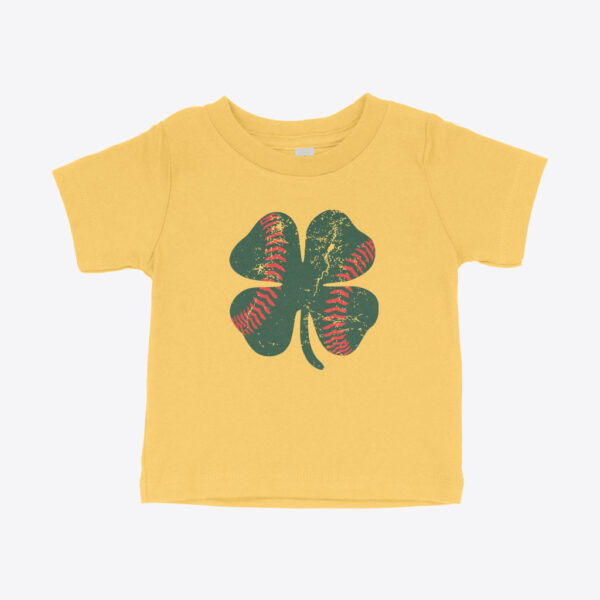 St. Patrick's Day Baby T-Shirt: Green with cute shamrock design