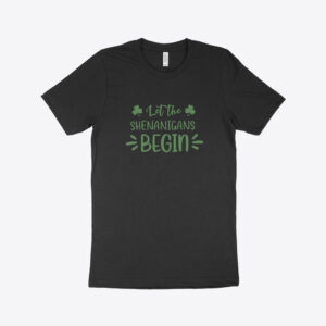 St. Patrick's Day Shenanigans T-Shirt: Green with playful design