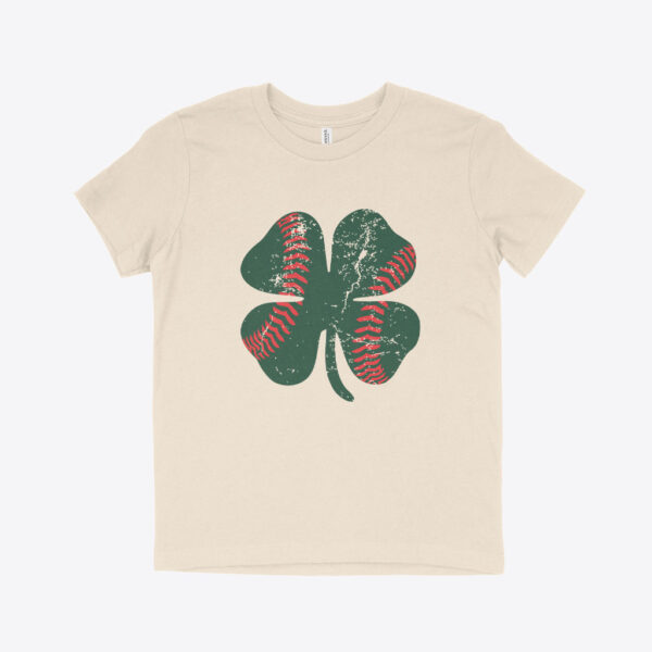 St. Patrick's Day Kids' T-Shirt: Green with playful shamrock design