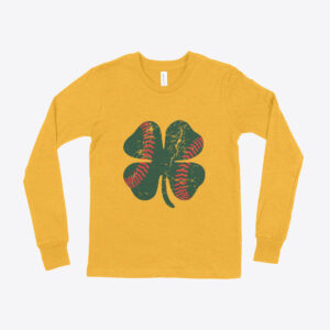 St. Patrick's Day Kids' Long Sleeve T-Shirt: Green with playful design