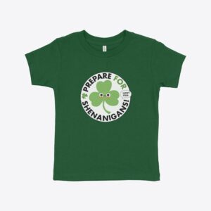 St. Patrick's Day Boys' Toddler T-Shirt: Green with shamrock design