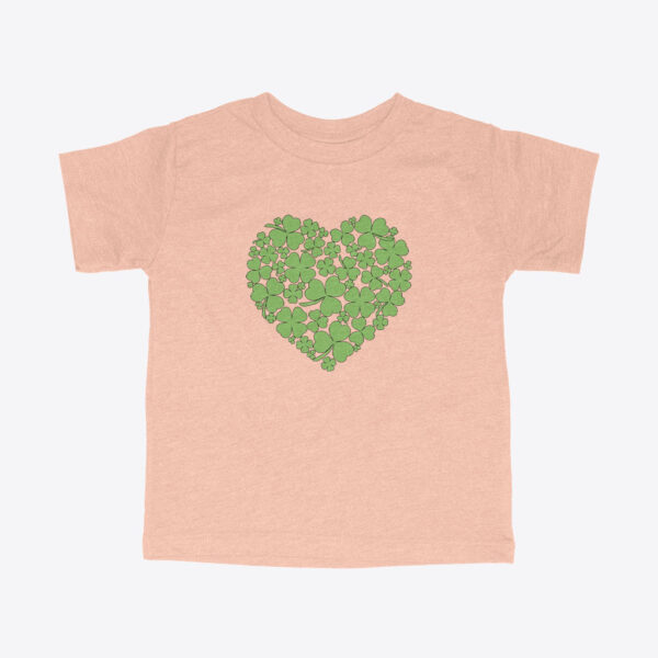 St. Patrick's Day Toddler Girls' Triblend T-Shirt: Festive attire for little princesses.