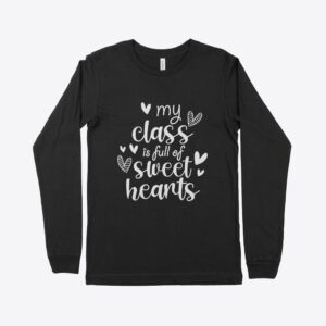 Long Sleeve Teacher Valentine Shirt