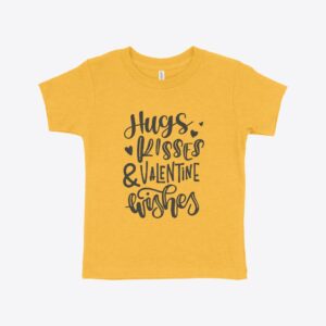 Adorable tee for toddlers celebrating Valentine's Day in comfort.