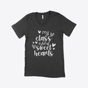 Valentine V-Neck T-Shirt - Comfort and style for love expressions.