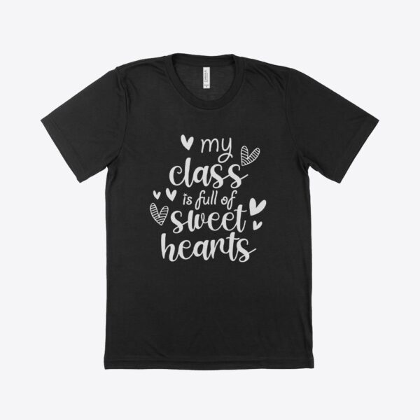 Triblend Valentine Heart Viscose T-Shirt - Soft comfort with heart design.