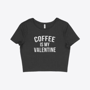 Women's Valentine's Day Cropped T-Shirt - Trendy affectionate style.