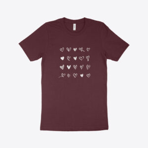 Valentine's Day Jersey T-Shirt - Sporty affectionate fashion.