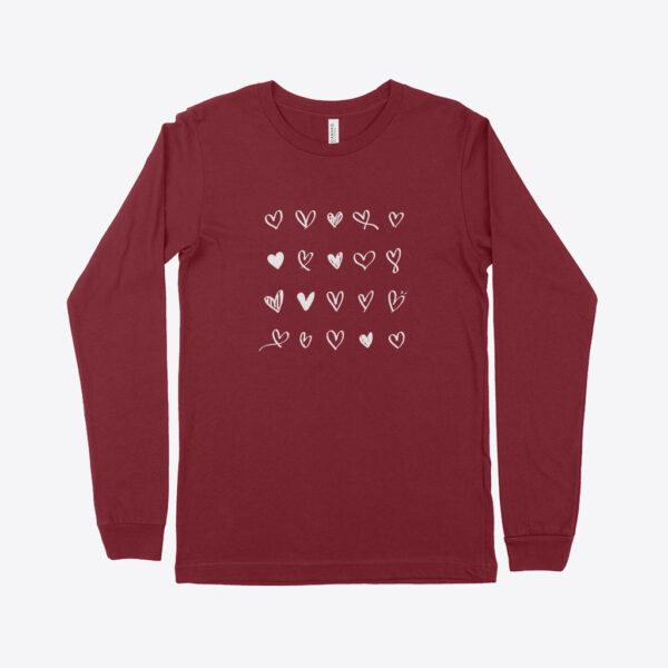 Valentine Long Sleeve T-Shirt featuring classic design in various colors.