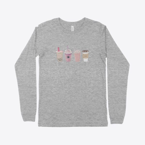 Valentine's Day Long Sleeve T-Shirt featuring romantic heart design.