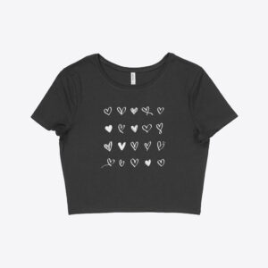 Women's Cropped Valentine Shirt