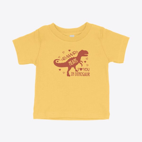 Baby Jersey Dinosaur Valentine Shirt