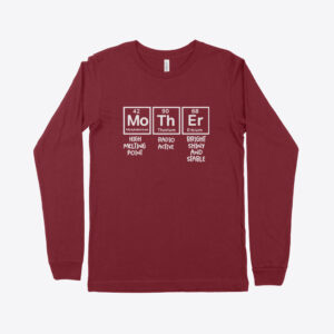 Women's jersey long sleeve t-shirt featuring 'Mother Table' design