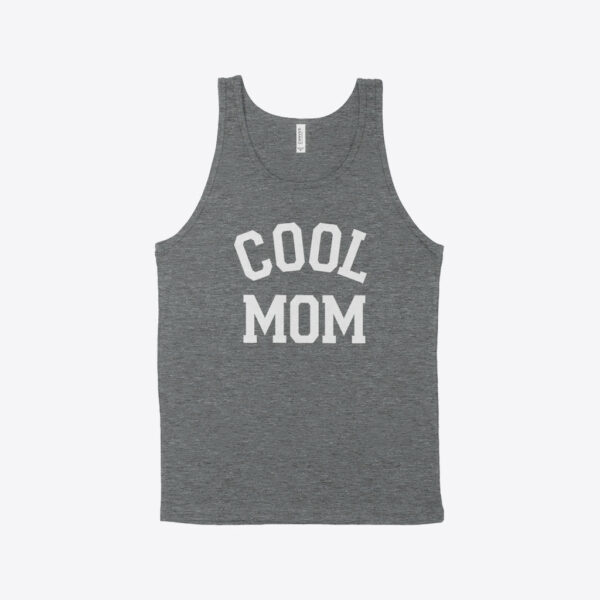 Women's jersey tank featuring 'Cool Mom' design