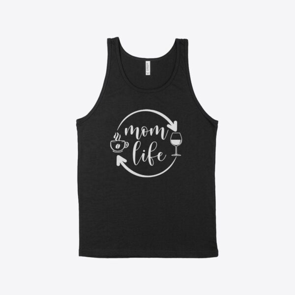 Relaxed mom life jersey tank for everyday wear.